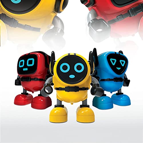 SanCiYu Robot Gyro Toy, DIY Mini Robot Pull Back Inercia Gyroscope Little Robot Toy Spinning Top Puzzle Robot Inteligencia de Juguete para niños Mayores de 6 años