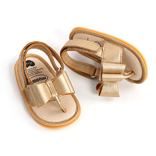 Sandalias de Bebé Niña para 0-18 meses, Zapatos de Verano para Bebé Pequeños con Antideslizante Suela Blanda Zapatillas Primeros Pasos