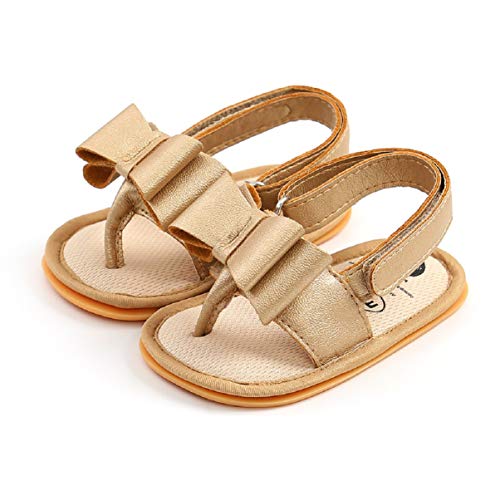 Sandalias de Bebé Niña para 0-18 meses, Zapatos de Verano para Bebé Pequeños con Antideslizante Suela Blanda Zapatillas Primeros Pasos