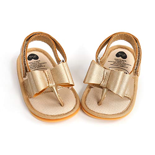 Sandalias de Bebé Niña para 0-18 meses, Zapatos de Verano para Bebé Pequeños con Antideslizante Suela Blanda Zapatillas Primeros Pasos