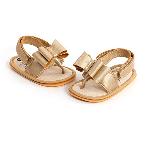 Sandalias de Bebé Niña para 0-18 meses, Zapatos de Verano para Bebé Pequeños con Antideslizante Suela Blanda Zapatillas Primeros Pasos