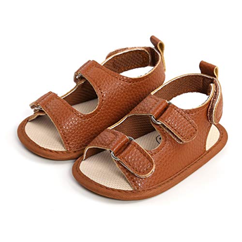 Sandalias de Bebé Niños para 0-18 meses, Zapatos de Verano Antideslizante Suela Suave Zapatillas Primeros Pasos