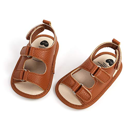 Sandalias de Bebé Niños para 0-18 meses, Zapatos de Verano Antideslizante Suela Suave Zapatillas Primeros Pasos