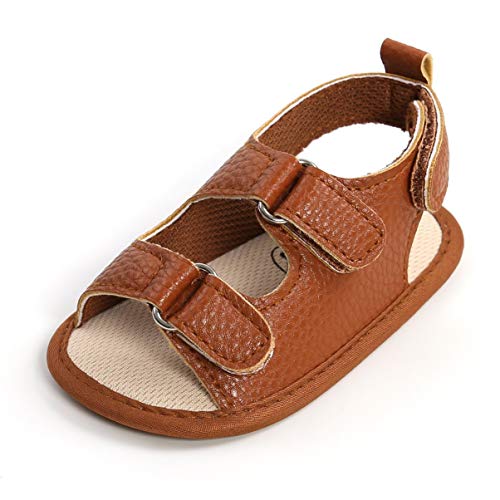 Sandalias de Bebé Niños para 0-18 meses, Zapatos de Verano Antideslizante Suela Suave Zapatillas Primeros Pasos