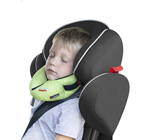 SANDINI SleepFix® Kids Outlast® – Cojín infantil con función de sujeción y compensación de temperatura - Accesorios de asiento infantil - Evita que la cabeza de su hijo caiga mientras duerme