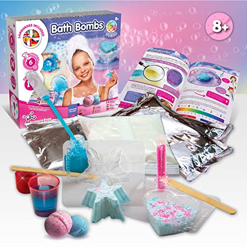 Science4you-Kit para Hacer Bombas Kit de Ciencia con 6 8 Años: Bola para Baño Relajantes-Juguetes Científicos y Juegos de Experimentos Niños (80003501)