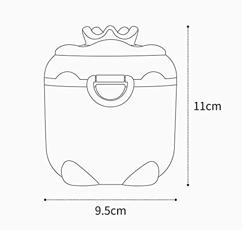 Sharplace 2x Contenedor Dispensador de Fórmula Estuche de Almacenamiento de Nueces para Bebés Y Niños Pequeños