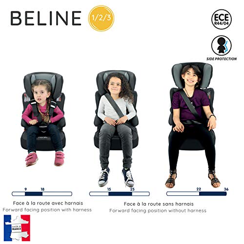 Silla de coche Disney grupo 1/2/3 - (9-36 kg) con protección lateral fabricada en Francia