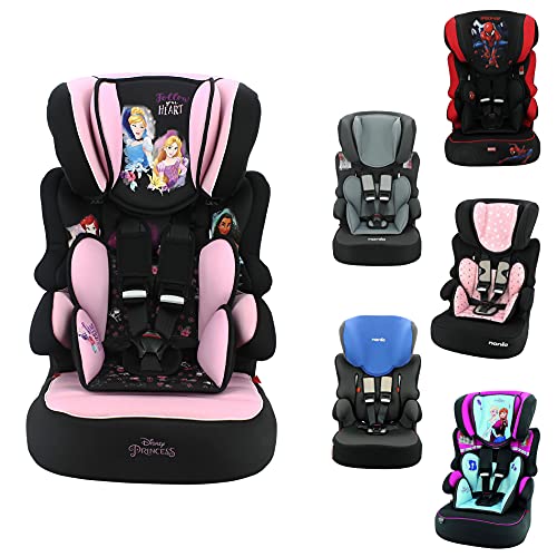 Silla de coche Disney grupo 1/2/3 - (9-36 kg) con protección lateral fabricada en Francia