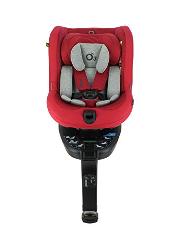 Silla de coche I-Size O3 LITE con rotación de 360° - 40-105 cm - NADO x MIGO (rojo)