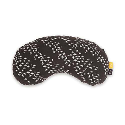 SIMPLY GOOD. Almohada de lactancia compacta, la mejor almohada de apoyo para lactancia, diseño ergonómico, funda lavable, portátil (pescado blanco sobre gris)