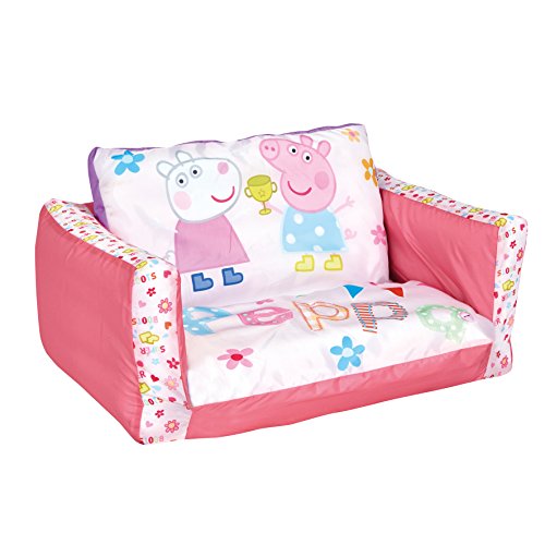 SOFÁ INFANTIL PEPPA PIG 2 EN 1. SOFÁ Y TUMBONA HINCHABLE. 286PIP04E