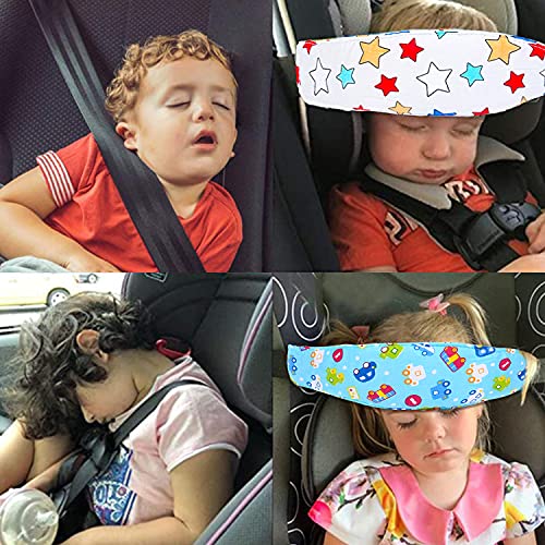 Soporte Cabeza Niño Coche Ajustable de Reposacabezas Coche Niño Sujeta Cabezas Coche para Niños Cinturón de Seguridad de Coche para Niños,Asiento de Auto (Conjunto D - 2 piezas)