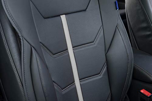 Sparco 1 Respaldo Universal de Asiento para Coche Modelo Ferrara, Negro/Gris