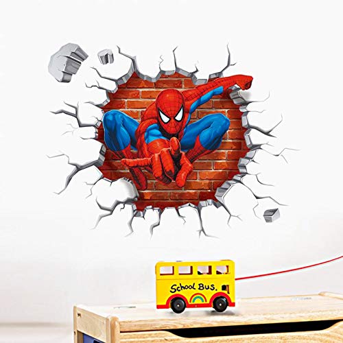 Spiderman 3D Pegatinas Spiderman Pegatinas Decorativas Pared Spiderman Pegatinas de Pared de Spiderman Para Niños Decoración de la Pared Stickers Spiderman