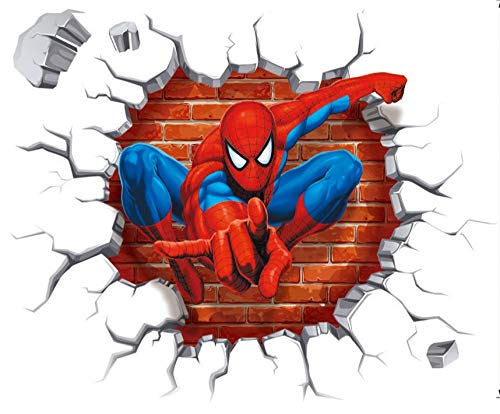 Spiderman 3D Pegatinas Spiderman Pegatinas Decorativas Pared Spiderman Pegatinas de Pared de Spiderman Para Niños Decoración de la Pared Stickers Spiderman