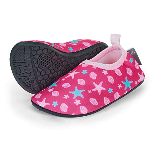 Sterntaler Aqua-Schuh Sealife, Zapato acuático Bebé-Niñas, Magenta, 22 EU