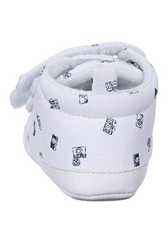 Sterntaler Baby-Schuh, First Walker Shoe Unisex bebé, Blanco, 15 EU