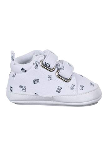 Sterntaler Baby-Schuh, First Walker Shoe Unisex bebé, Blanco, 15 EU