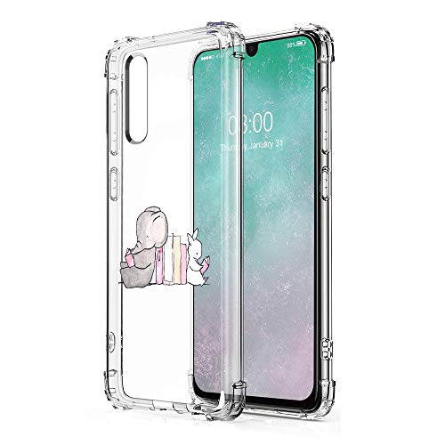 Suhctup Funda Transparent Compatible para Samsung Galaxy S8+ Plus,Carcasa Protectora [Antigolpes] Suave Silicona TPU Bumper Cojín de Aire de Cuatro Esquinas Protector Gel para Galaxy S8+ Plus,A7