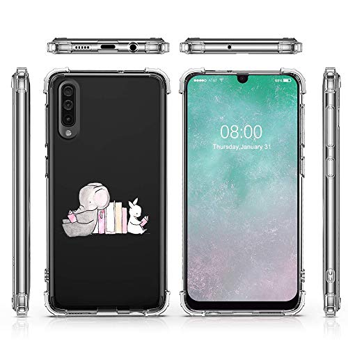 Suhctup Funda Transparent Compatible para Samsung Galaxy S8+ Plus,Carcasa Protectora [Antigolpes] Suave Silicona TPU Bumper Cojín de Aire de Cuatro Esquinas Protector Gel para Galaxy S8+ Plus,A7