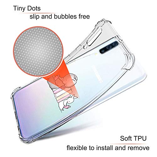 Suhctup Funda Transparent Compatible para Samsung Galaxy S8+ Plus,Carcasa Protectora [Antigolpes] Suave Silicona TPU Bumper Cojín de Aire de Cuatro Esquinas Protector Gel para Galaxy S8+ Plus,A7