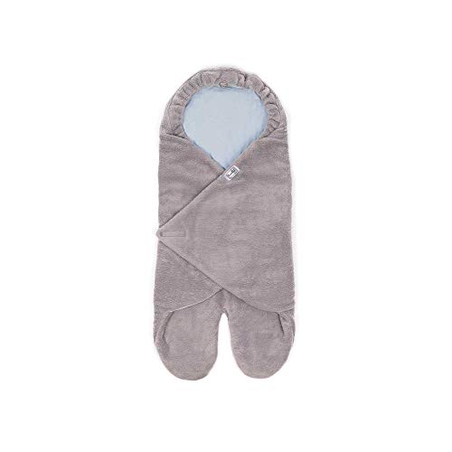 SWADDYL Bebé, niño envolver manta, para Silla de coche, cochecito, grupo 0, Maxi-cosi, Peg-Pérego, saco, recién nacido, Polar Afelpado y algodón, fabricado en Europa (Azul)