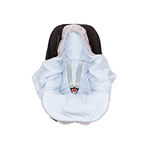 SWADDYL Bebé, niño envolver manta, para Silla de coche, cochecito, grupo 0, Maxi-cosi, Peg-Pérego, saco, recién nacido, Polar Afelpado y algodón, fabricado en Europa (Azul)