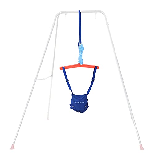 Teckey Puente para Puerta de bebé, Ejercicio Ajustable para Columpio de Hamaca para niños, Parachoques para Puerta de bebé para niños pequeños, bebés de 6 Meses a 2 años de Edad