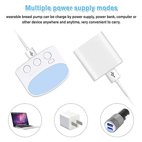 TELAM sacaleches eléctrico Portátil Extractor de Leche electrico con 2 Modos de Sacaleches de Bajo Ruido y 5 Niveles Suave e indoloro, 800 mAh, para la recolección de Leche Materna 27 mm