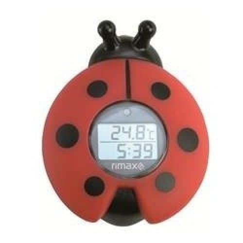 TERMOMETRO BAÑO BEBES RIMAX RB321 BABY CARE / TIMER / ROJO Y NEGRO