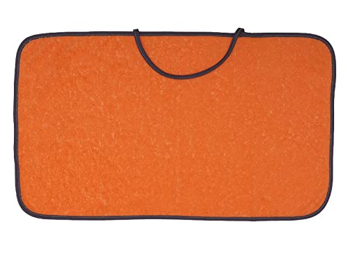 Ti TIN - Pack de 4 Toallas de Guardería Rizo Toalla 90% Algodón - 10% Poliéster, 29x50 cm, Colores Naranja, Verde, Fucsia y Azul