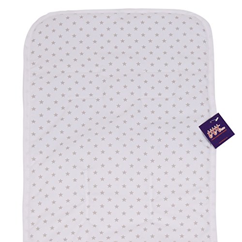 TititNins® - Colchoneta Silla Chicco London Transpirable ESTRELLA GR (Algodón 100% OEKO-TEX) -Acolchado 3D®-