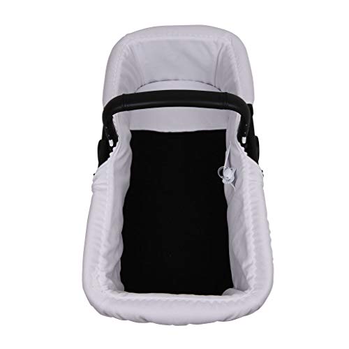 Tititnins® - Funda Capazo Goma Bugaboo Fox 2 PIQUE BLANCO.Blanco - Acolchado Transpirable- (100% Algodón)