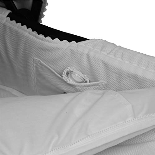 Tititnins® - Funda Capazo Goma Bugaboo Fox 2 PIQUE BLANCO.Blanco - Acolchado Transpirable- (100% Algodón)