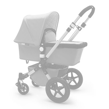 Tititnins® - Funda Capazo Velcro Bugaboo Camaleon 2 y 3 Plus PIQUE GRIS.Gris - Acolchado Transpirable- (100% Algodón)