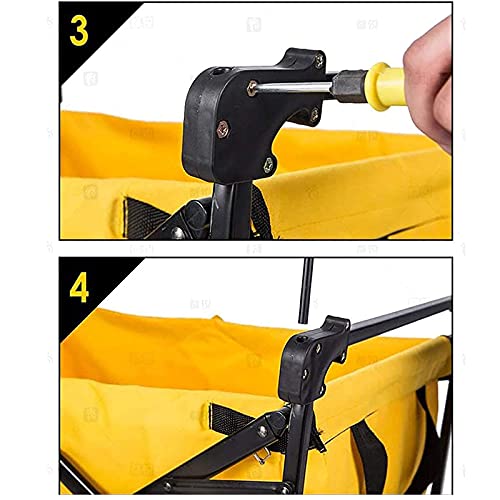 Toldo de toldo, para ir de compras/acampar - Carro plegable Plegable Empuje manual para exteriores Accesorios de carrito de carro portátil - Toldo de carro plegable: protección contra la lluvia y el