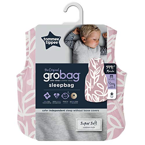 Tommee Tippee The Original Grobag Saco de Dormir para Bebés, Tejido Suave Rico en Bambú, 6-18 Meses, 1.0 Tog, Botanical