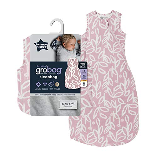 Tommee Tippee The Original Grobag Saco de Dormir para Bebés, Tejido Suave Rico en Bambú, 6-18 Meses, 1.0 Tog, Botanical