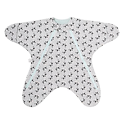 Tommee Tippee Traveltime Starsuit - Saco De Dormir Bebé, Reversible, Tela Aprobada por Oeko-Tex, 0-6m, 2,5 TOG, Pip El Panda, Color Multicolor, 345 g