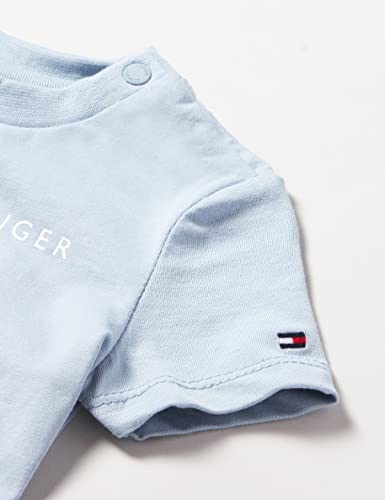 Tommy Hilfiger Baby Essential tee S/S Camisetas S/C, Cloudy, 18 Month para Bebés