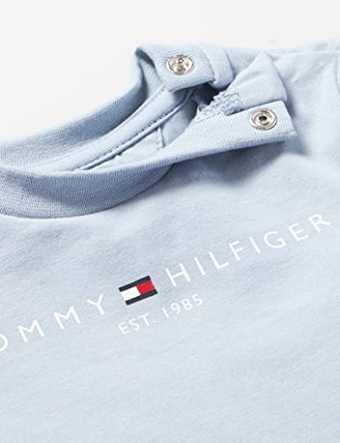 Tommy Hilfiger Baby Essential tee S/S Camisetas S/C, Cloudy, 18 Month para Bebés