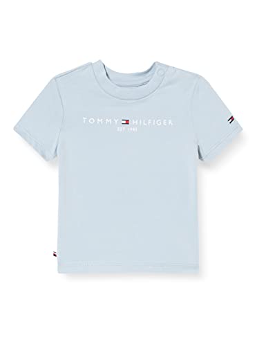 Tommy Hilfiger Baby Essential tee S/S Camisetas S/C, Cloudy, 18 Month para Bebés