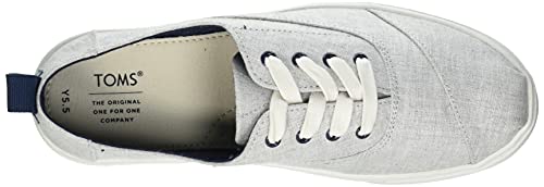 TOMS Tiny Cordones Cupsole Zapatillas Deportivas, Lona, Unisex Niños, Gris, 24.5