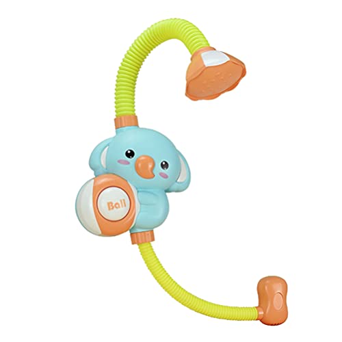 TOYANDONA Rociador Ajustable Elefante Eléctrico de Juguete de Baño de Ducha de Juguete de Spray de Baño de Bebé Juguetes de Ducha Cabeza de Juguete ( Sin Batería )