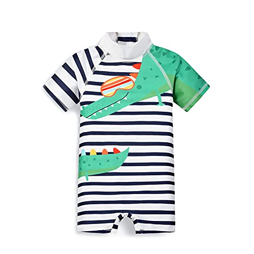 Trajes de Baño para Niños Banador Bebe Proteccion UV UPF 50+ Manga Corta Neopreno Ropa de Playa Verano Regalos Niños de 1-2 años