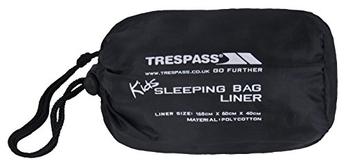 Trespass Kids Slumber - Sábanas de Saco de Dormir de Acampada Infantil, Color Gris