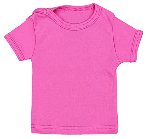 TupTam Camiseta de Bebé para Niña Manga Corta Estampado Colorido Pack de 5, Multicolor 3, 74