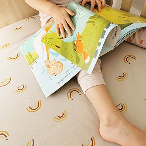 ÜneeQbaby Sábana Impermeable totalmente a la medida – Algodón Orgánico, GOTS, Oeko-TEX Clase I Certificada, Protector de Colchón para Cuna, y Cama para niños pequeños