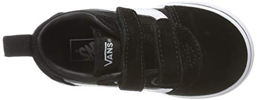 Vans Ward V-Velcro Suede, Zapatillas Unisex niños, Black/White Iju, 23.5 EU